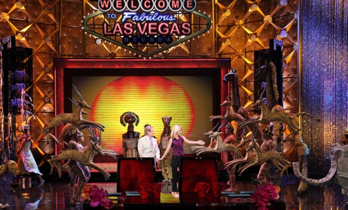 THE LION KING with Regis Philbin and Kelly Ripa on the set of Ã¢â‚¬Å“Live with Regis & KellyÃ¢â‚¬Â at 